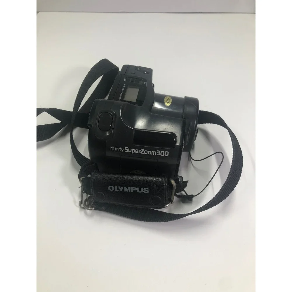 Olympus Infinity SuperZoom 300 35mm Film Camera Vintage